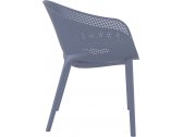 Кресло пластиковое Siesta Contract Sky Pro стеклопластик, полипропилен темно-серый Фото 7