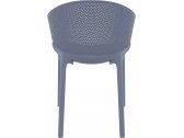 Кресло пластиковое Siesta Contract Sky Pro стеклопластик, полипропилен темно-серый Фото 6