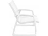 Кресло пластиковое Siesta Contract Pacific Lounge стеклопластик, текстилен белый Фото 6