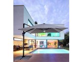 Зонт садовый с подсветкой Garden Relax Ines алюминий, полиэстер угольный, светло-серый Фото 7