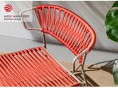 Кресло лаунж плетеное Scab Design Lisa Lounge Filo сталь, роуп тортора, оранжевый Фото 10