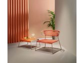 Кресло лаунж плетеное Scab Design Lisa Lounge Filo сталь, роуп тортора, оранжевый Фото 8