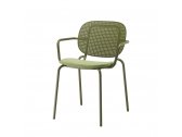 Кресло металлическое Scab Design Si-Si Dots сталь оливковый Фото 4