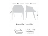 Кресло с обивкой Gaber Chevalet BL бук, pu-flex, ткань Фото 2