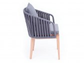 Кресло плетеное с подушками F.CASA FRG-I 076 дуб, роуп, ткань Фото 4