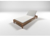 Лежак деревянный с матрасом F.CASA Ireco дуб, ткань Фото 3