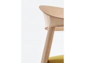 Кресло деревянное с обивкой PEDRALI Hera ясень, ткань беленый ясень Фото 9