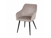 Кресло с обивкой E-line Консул металл, велюр серый Фото 8