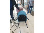 Кресло с обивкой Likom Комфорт 22 металл, велюр черный, синий Фото 8