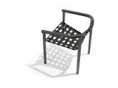 Кресло металлическое Todus Duct алюминий, тканевые ремни Фото 7