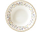 Набор глубоких тарелок Gien Toscana фаянс белый, рисунок Фото 1