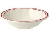 Набор глубоких тарелок Gien Filet Rouge фаянс белый, красный Фото 1