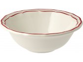 Набор глубоких тарелок Gien Filet Rouge фаянс белый, красный Фото 1