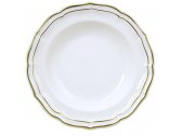 Тарелка суповая Gien Filet Or фаянс белый, золотистый Фото 1