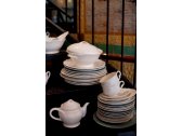 Набор тарелок для канапе Gien Rocaille Blanc фаянс белый Фото 6