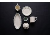 Набор глубоких тарелок Gien Filet Céladon фаянс белый, светло-бирюзовый Фото 3
