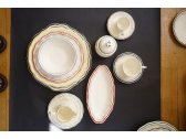 Набор глубоких тарелок Gien Filet Céladon фаянс белый, светло-бирюзовый Фото 20
