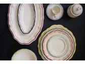 Набор глубоких тарелок Gien Filet Céladon фаянс белый, светло-бирюзовый Фото 21