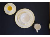 Чайные пары на 2 персоны Gien Filet Citron фаянс белый, лимонный Фото 3
