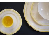 Чайные пары на 2 персоны Gien Filet Citron фаянс белый, лимонный Фото 6