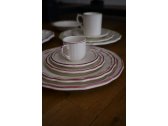 Набор глубоких тарелок Gien Filet Pivoine фаянс белый, розовый Фото 2