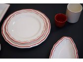 Набор глубоких тарелок Gien Filet Rouge фаянс белый, красный Фото 5