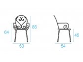Кресло металлическое EMU Pigalle сталь Фото 2