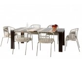 Стол обеденный Tevet Carrara сталь, бамбук, мрамор Фото 4