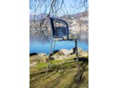 Кресло барное плетеное Tevet Pietrasanta сталь, роуп, ткань Фото 7