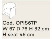 Кресло мягкое Tacchini Pisa алюминий, ткань Фото 2