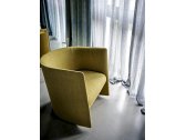 Кресло мягкое Tacchini Pisa алюминий, ткань Фото 5