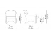 Кресло плетеное с подушками POINT Arena алюминий, искусственный ротанг, ткань соломенный Фото 2