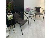 Комплект плетеной мебели Afina Асоль-LR02 сталь, искусственный ротанг, темно-коричневый Фото 2