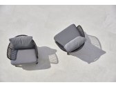 Кресло плетеное с подушками Varaschin Emma алюминий, роуп, ткань Фото 8