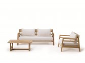 Кресло деревянное с подушками Ethimo Costes тик, акрил натуральный, белый Фото 27