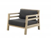 Кресло деревянное с подушками Ethimo Costes тик, акрил натуральный, белый Фото 29