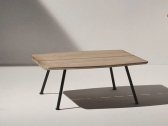 Столик кофейный деревянный Ethimo Agave тик, металл черный, натуральный Фото 8