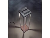 Светильник напольный Ethimo Carre металл, тик черный, мореный тик Фото 6