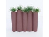 Кашпо-ограждение пластиковое SLIDE Bamboo Standard полиэтилен коричневый Фото 6