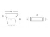 Кашпо пластиковое светящееся SLIDE Il Vaso Lighting полиэтилен белый Фото 2