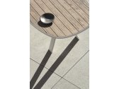 Стол обеденный деревянный Ethimo Esedra алюминий, мореный тик белый, мореный тик Фото 11