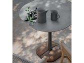 Стол керамический обеденный лаунж Ethimo Enjoy  керамика, алюминий серый Фото 6