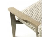 Кресло деревянное плетеное Ethimo Knit синтетическая нить, тик Фото 15