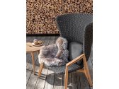 Кресло деревянное плетеное Ethimo Knit тик, роуп тик, серый Фото 13