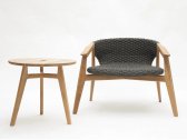 Кресло деревянное плетеное Ethimo Knit синтетическая нить, тик Фото 33