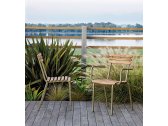 Кресло деревянное Ethimo Laren мореный тик, сталь мореный тик, серый Фото 9