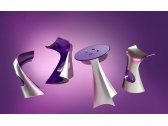 Стул барный пластиковый SLIDE Koncord Anniversary Edition полиэтилен хромированный, жемчужный фиолетовый Фото 7
