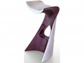Стул барный пластиковый SLIDE Koncord Anniversary Edition полиэтилен серебристый, жемчужный фиолетовый Фото 6
