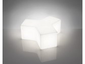 Пуф пластиковый светящийся SLIDE Ypsilon Lighting OUT полиэтилен белый Фото 4