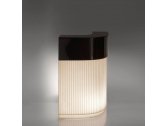 Стойка пластиковая барная светящаяся SLIDE Cordiale Corner Art Deco Lighting полиэтилен, компакт-ламинат HPL ванильный, коричневый Фото 4